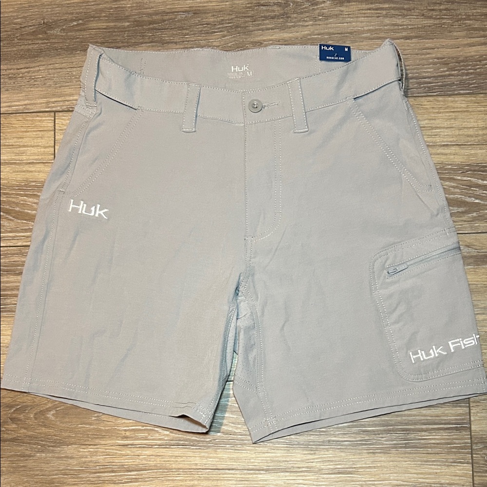 Huk Men's Light Gray Cargo Shorts